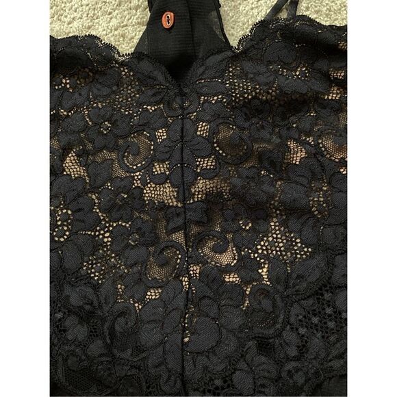 Free People black lace one piece bodysuit. XS. Retails $78 - Picture 9 of 10